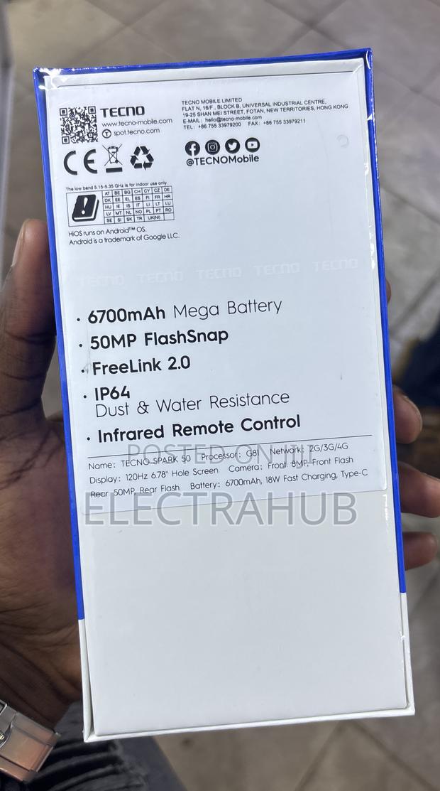 New Tecno Spark 50 128 GB Black - thumbnail 2