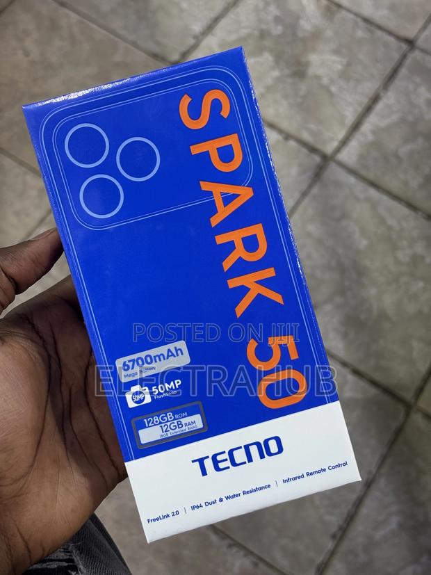 New Tecno Spark 50 128 GB Black