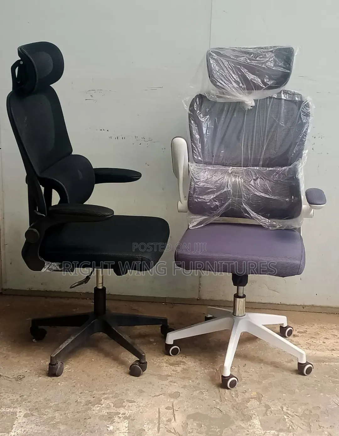 High Back Folding Hands Office Chair With Headrest