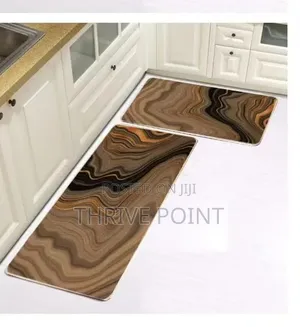 2pcs Kitchen Mats With Rubber