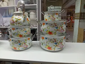 12pcs Enamel Cookware Set