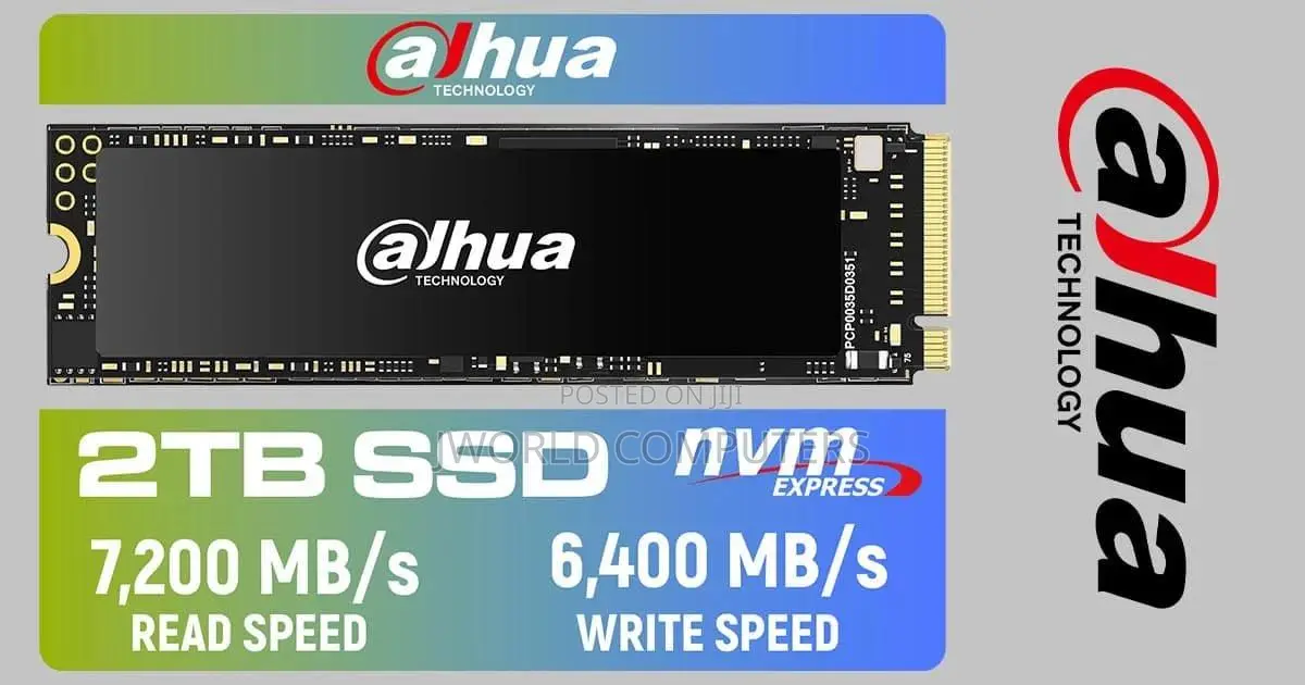 Dahua 2 Tb Nvme M.2 Pcie Gen 4x4 2280 SSD - Read Speed 7000mb/S