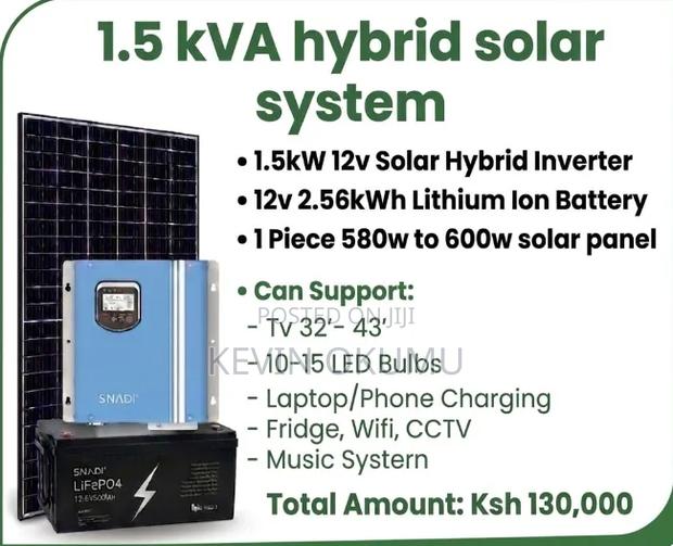 1.5kva Hybrid Solar System
