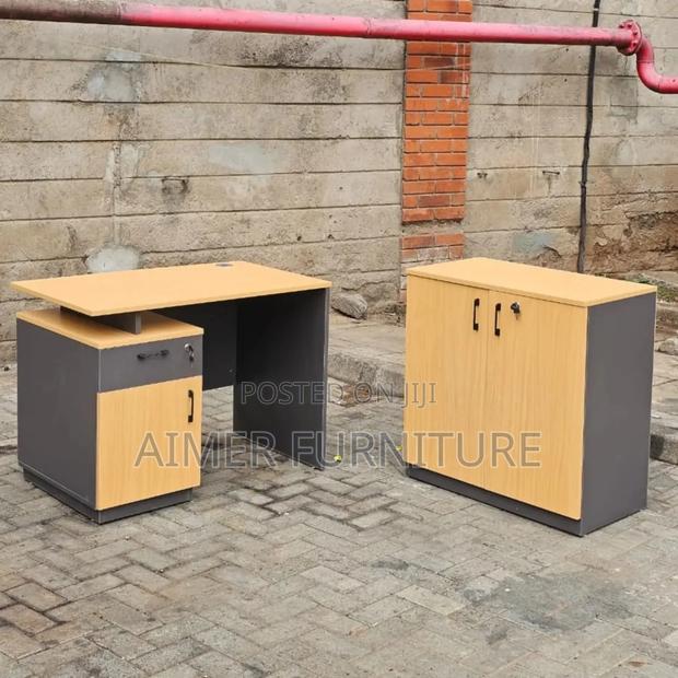 Office Table and Cabinet