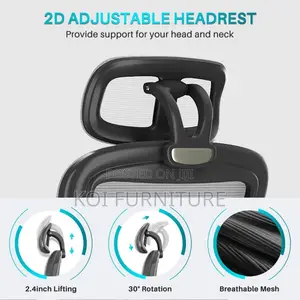 Office Chairs; Ergonomic Mesh Office Task Chair With Headrest