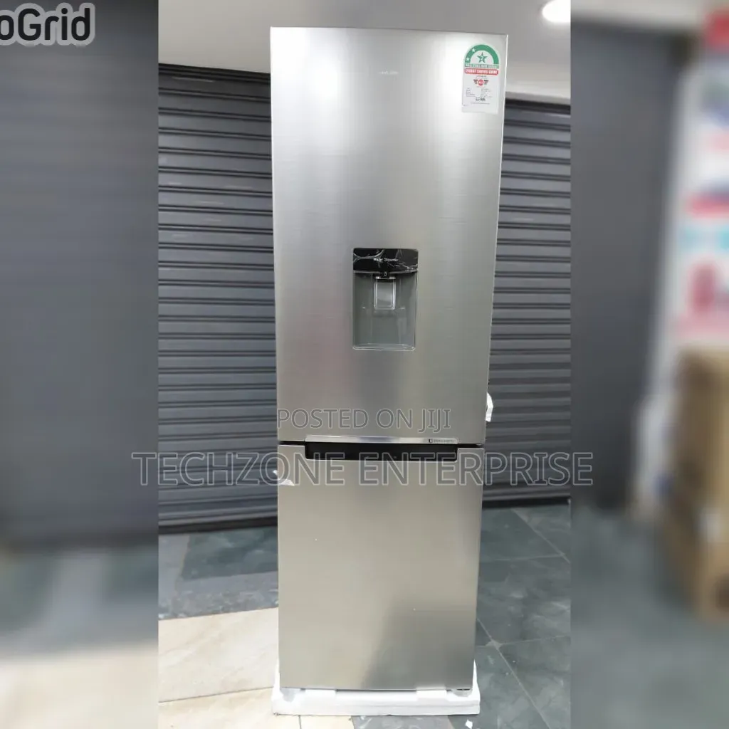 Samsung Double Door Refrigerator 338l With Dispenser Quiet Operation,