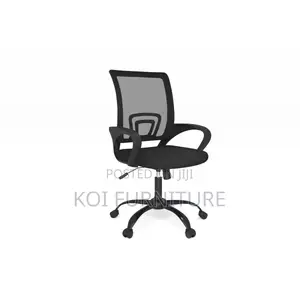 Office Chairs; Modern Swivel Soft Upholstered Nylon Arm Office Chair