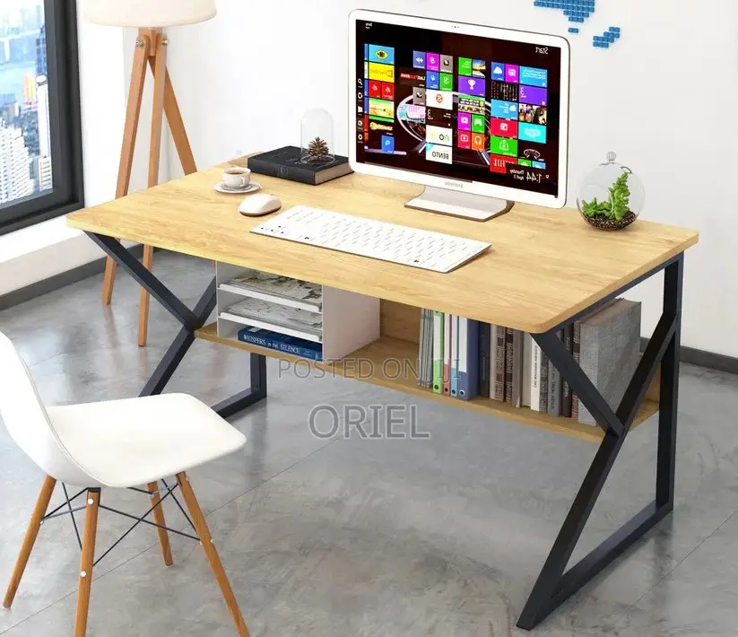 Office Desk : Office Computer Desk With Under-Storage