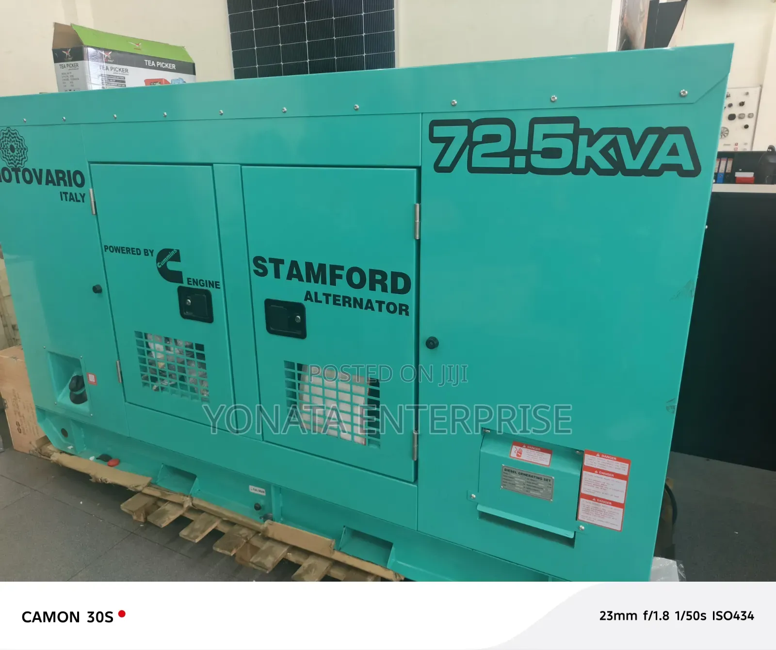 72.5kva Silent Automatic Italian Diesel Generator