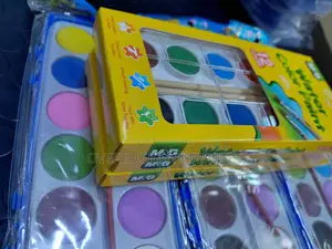 Plastic Water Color Paints and Pencils