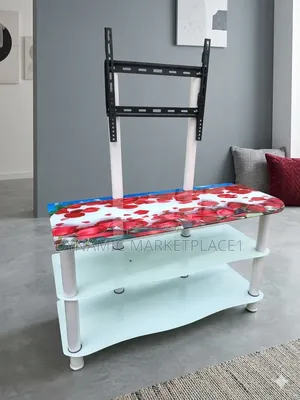 Modern Tempered Glass Tv Stand