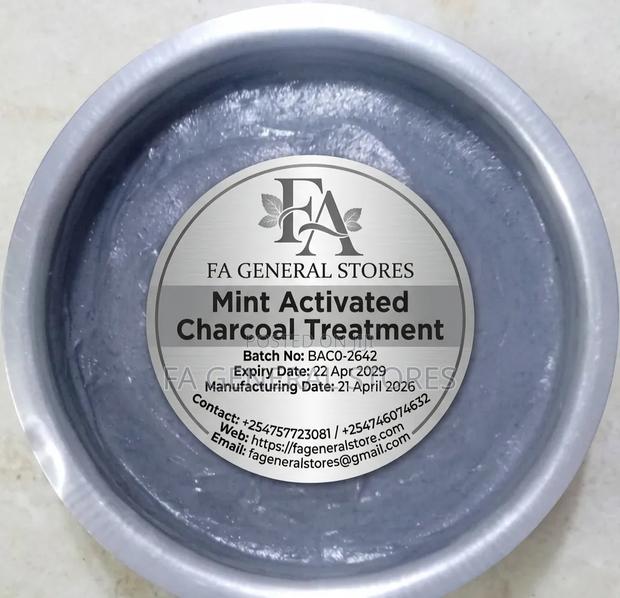 Mint Activated Charcoal Hair Treatment - main view