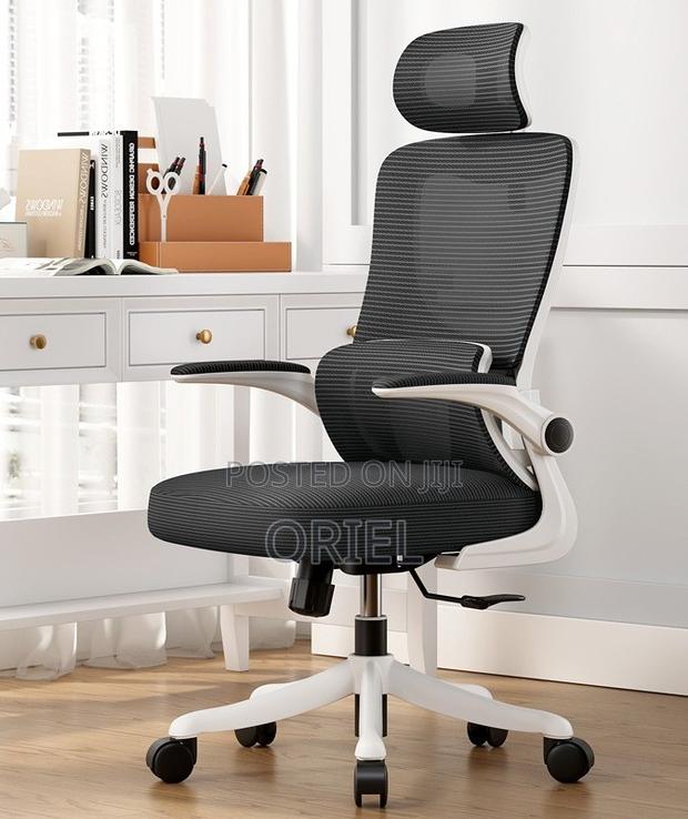 Office Chair : Adjustable Armrest Comfortable Ergonomic Office Chair - thumbnail 3