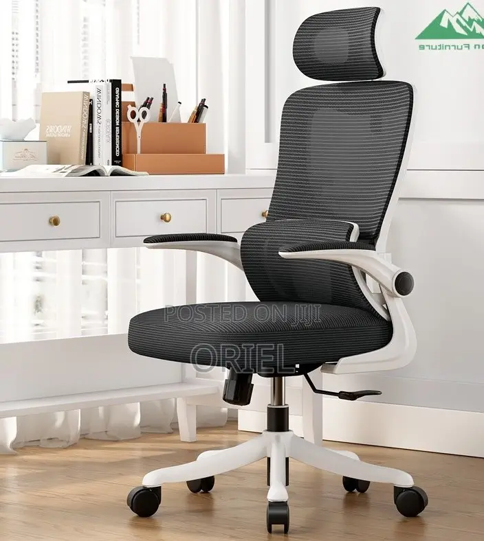 Office Chair : Adjustable Armrest Comfortable Ergonomic Office Chair