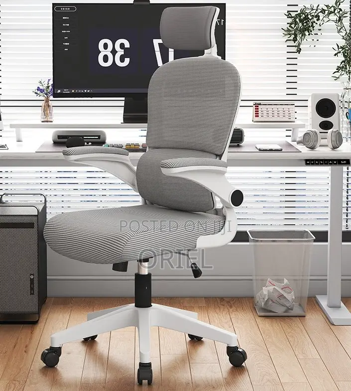Office Chair : Adjustable Armrest Comfortable Ergonomic Office Chair