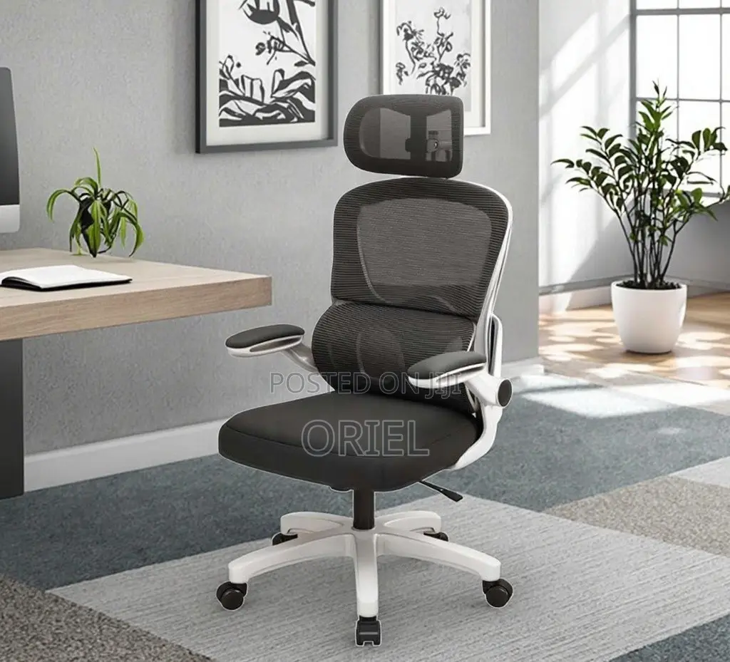 Office Chair : Adjustable Armrest Comfortable Ergonomic Office Chair