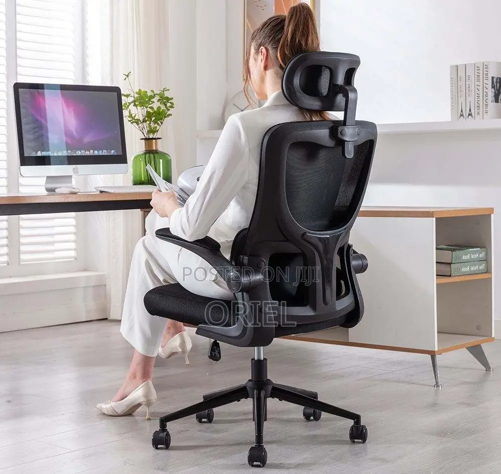 Office Chair : Adjustable Armrest Comfortable Ergonomic Office Chair