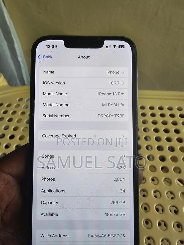 Apple iPhone 13 Pro 256 GB Gray - main view