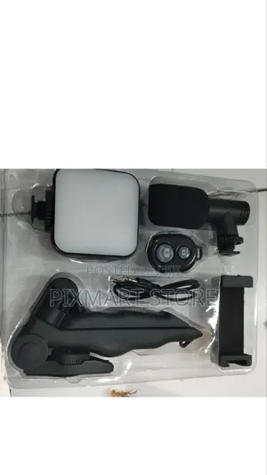 Smartphone Vlogging Kit With Mic, Light Tripod Video Making