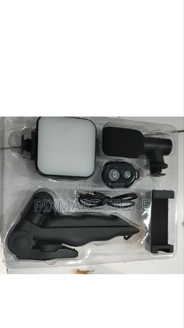 Smartphone Vlogging Kit With Mic, Light Tripod Video Making