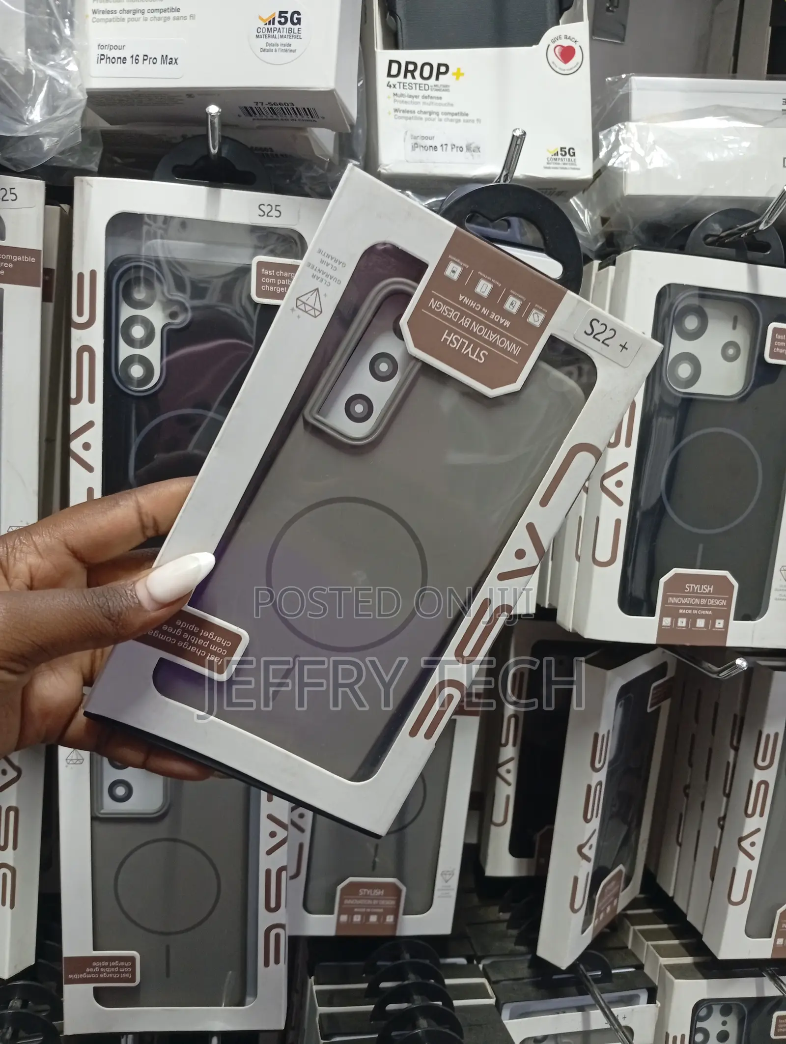 Samsung Galaxy S22+ Built-in Magnetic Ring High-Quality Phone Case