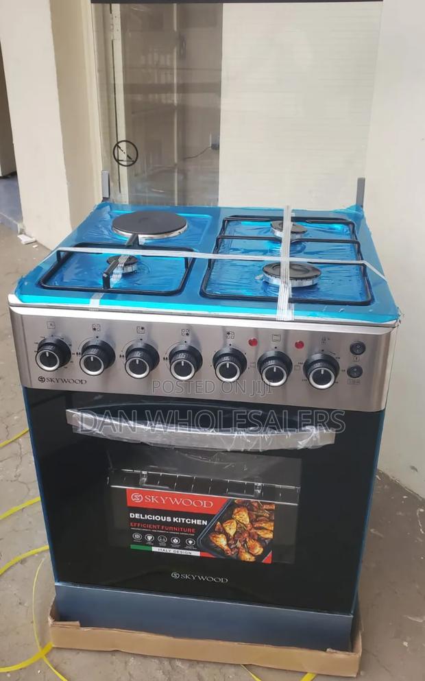 60*60 Skywood 3+1 Standing Cooker With Electric Heater Oven ,