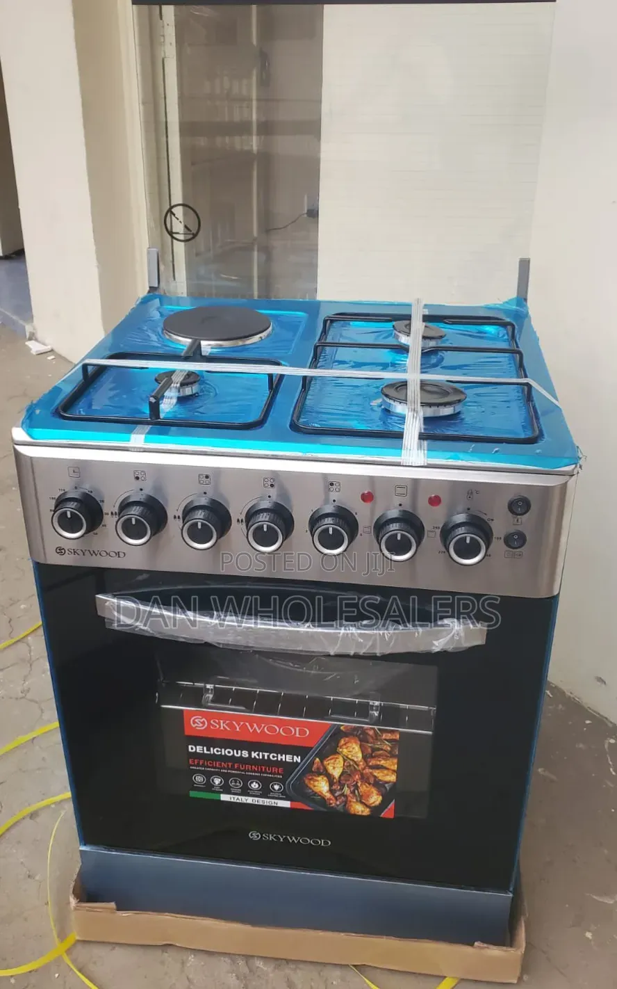 60*60 Skywood 3+1 Standing Cooker With Electric Heater Oven ,
