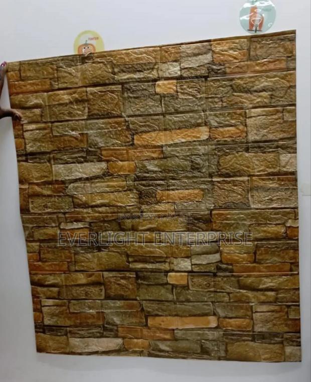 Decorative 3d Tiles Shape Wallpaper