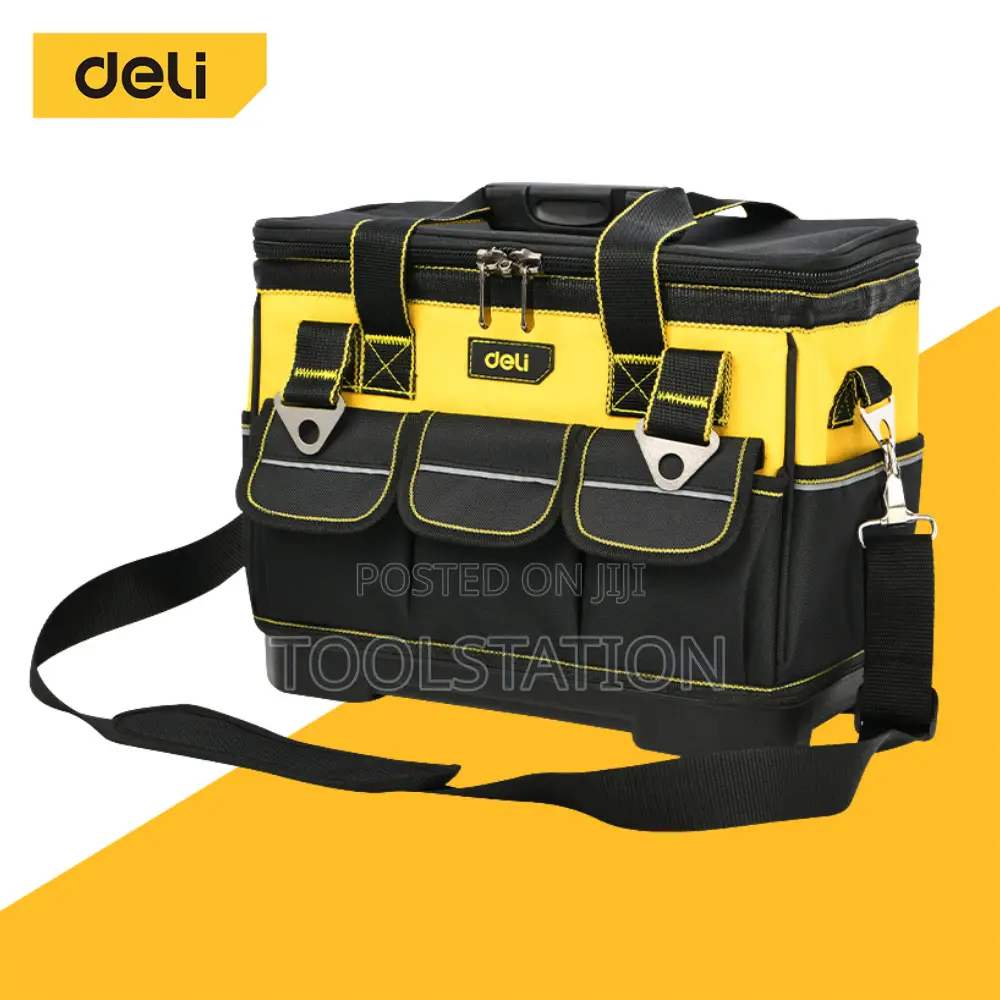Wide Open Tool Bag 16 Inch H/ Duty With 14 Pockets Edl586112