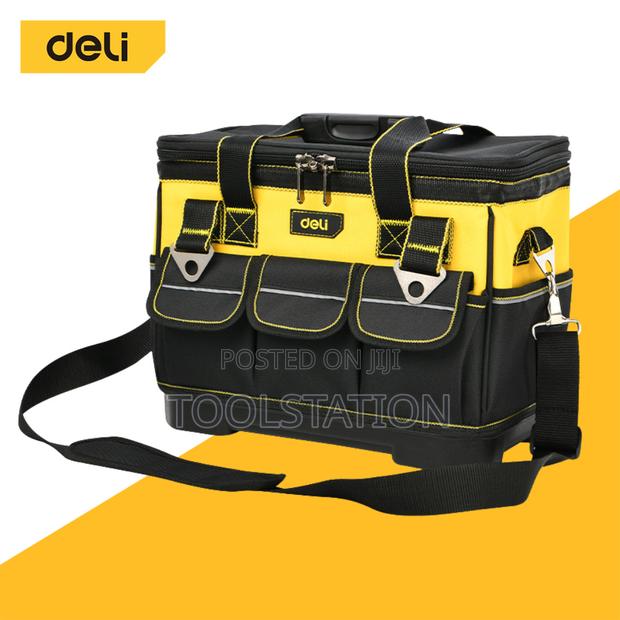 Wide Open Tool Bag 16 Inch H/ Duty With 14 Pockets Edl586112