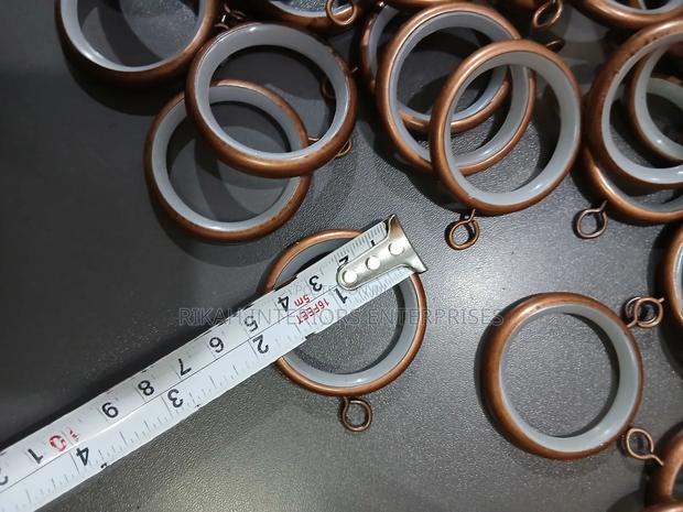 Copper Brown 2 Inch Diameter Curtain Rods Rings