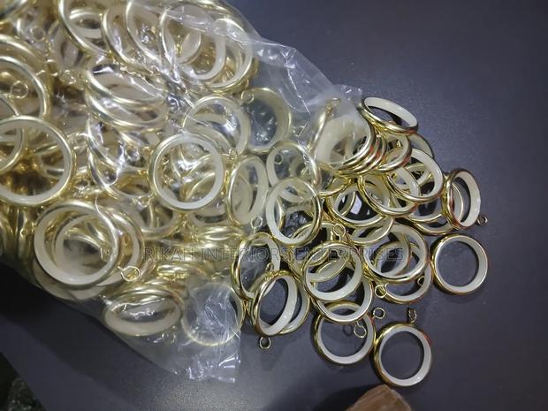 Golden Rings for Curtain Rods