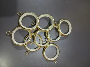 Shiny Gold Curtain Rods Rings
