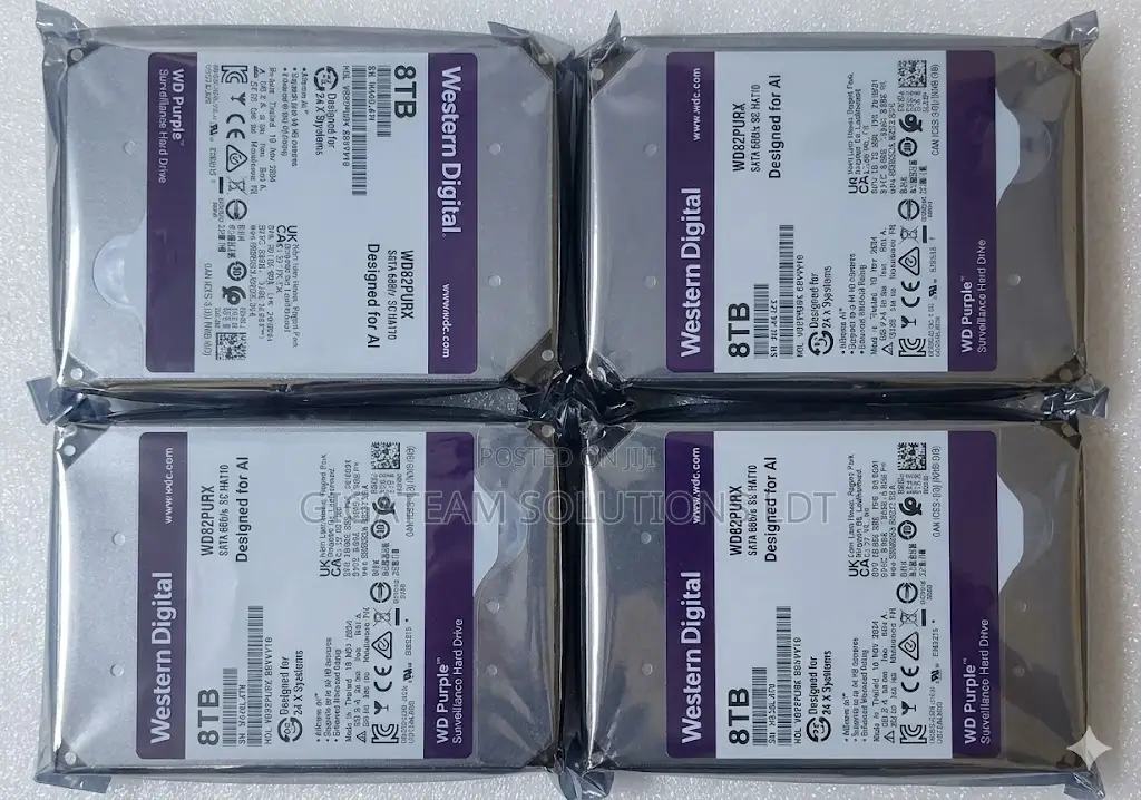 8 Tb,Wd Purple Surveillance Hard Drive –128 Mb, 5640 RPM