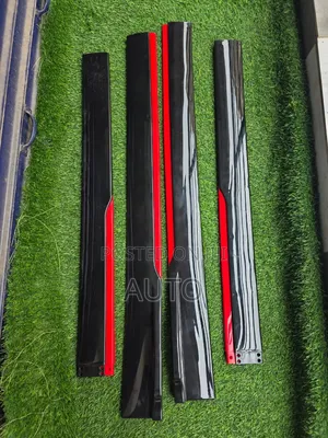Sport Side Skirts Lip Kit Universal Black Red Car Styling