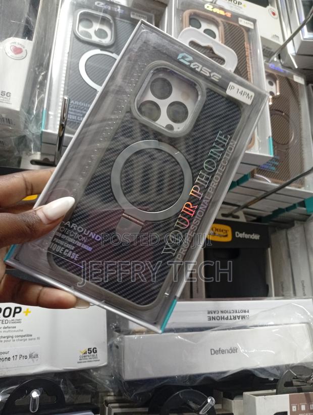 iPhone 14 Pro Max Case Featuring a Magnetic Stand Ring. - thumbnail 2