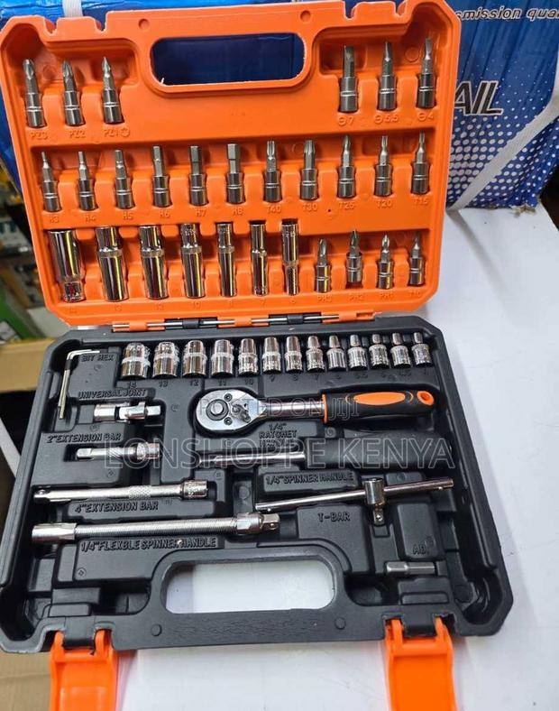 53-Piece 1/4-Inch Drive Ratchet Socket Wrench Set