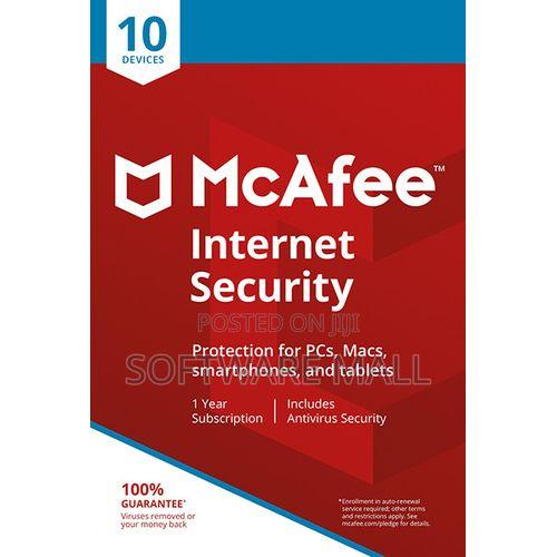 McAfee Internet Security 10 Devices 1 Year