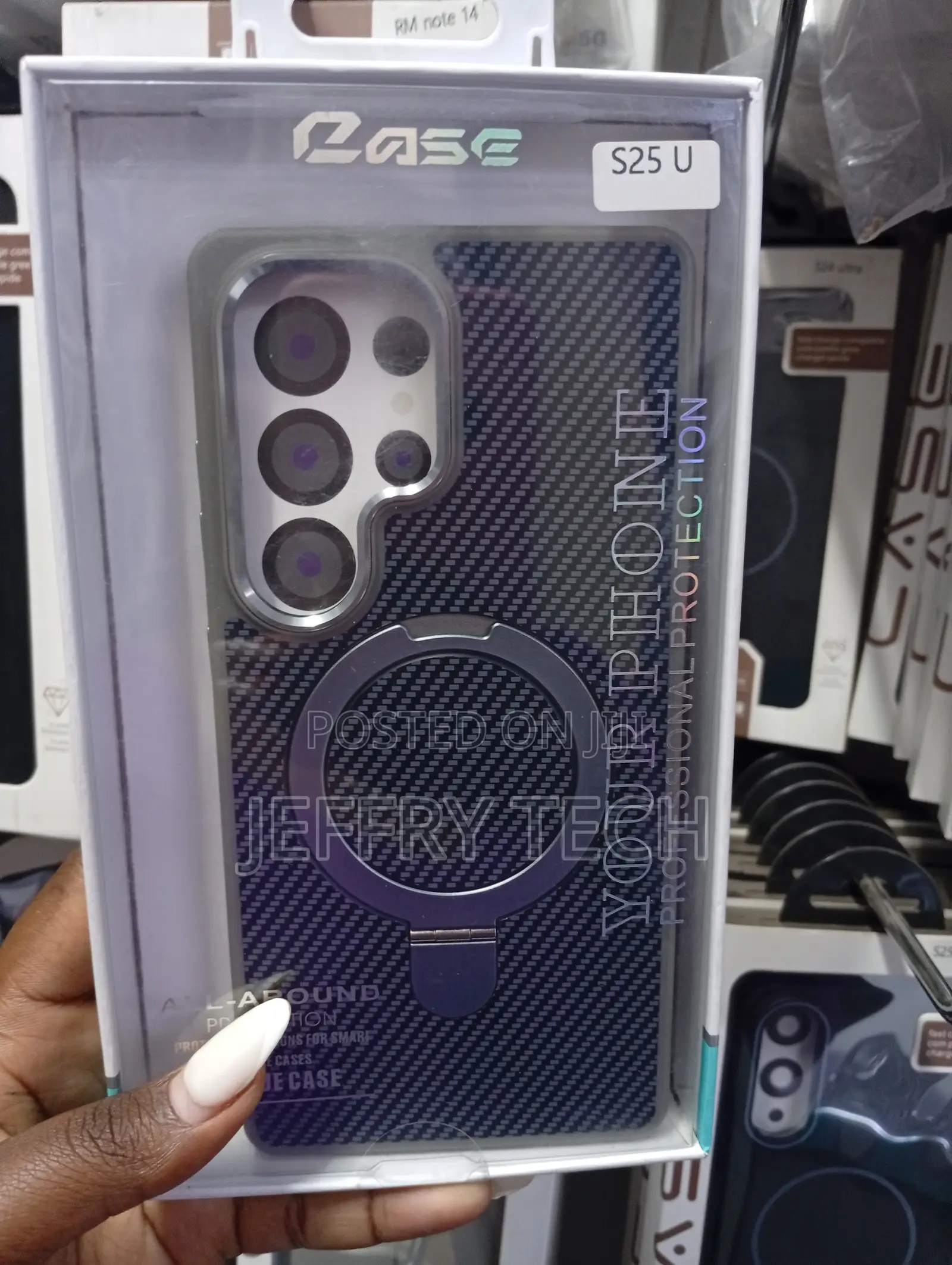 Samsung Galaxy S25 Ultra Non-Slip Grip and a Metal Frame Case