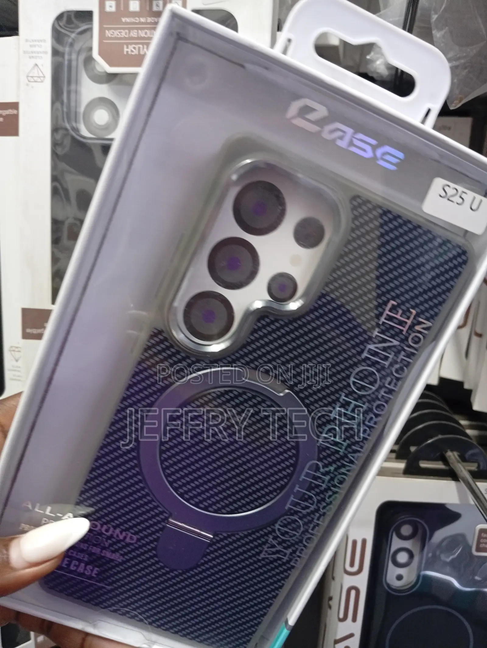 Samsung Galaxy S25 Ultra Non-Slip Grip and a Metal Frame Case