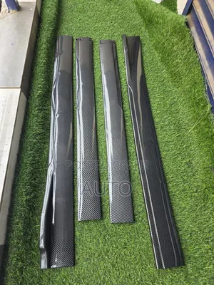 Universal Carbon Fiber Style Car Side Skirts Lip Kit – Sport Body Kit
