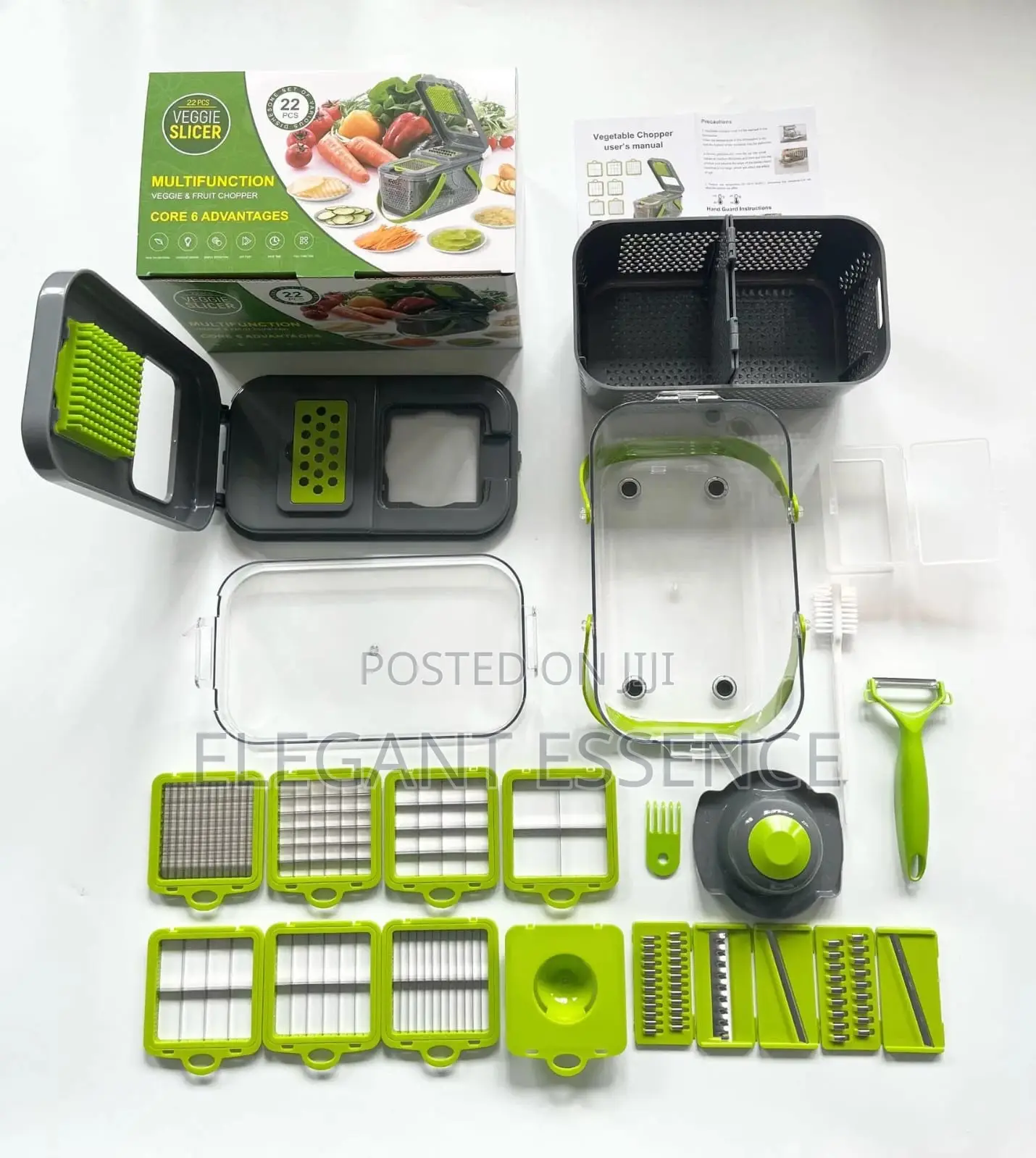 22pc Multipurpose Veggie Cutter