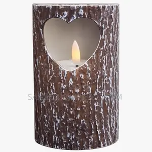 Ginger Ray Natural Wood Glass With Heart