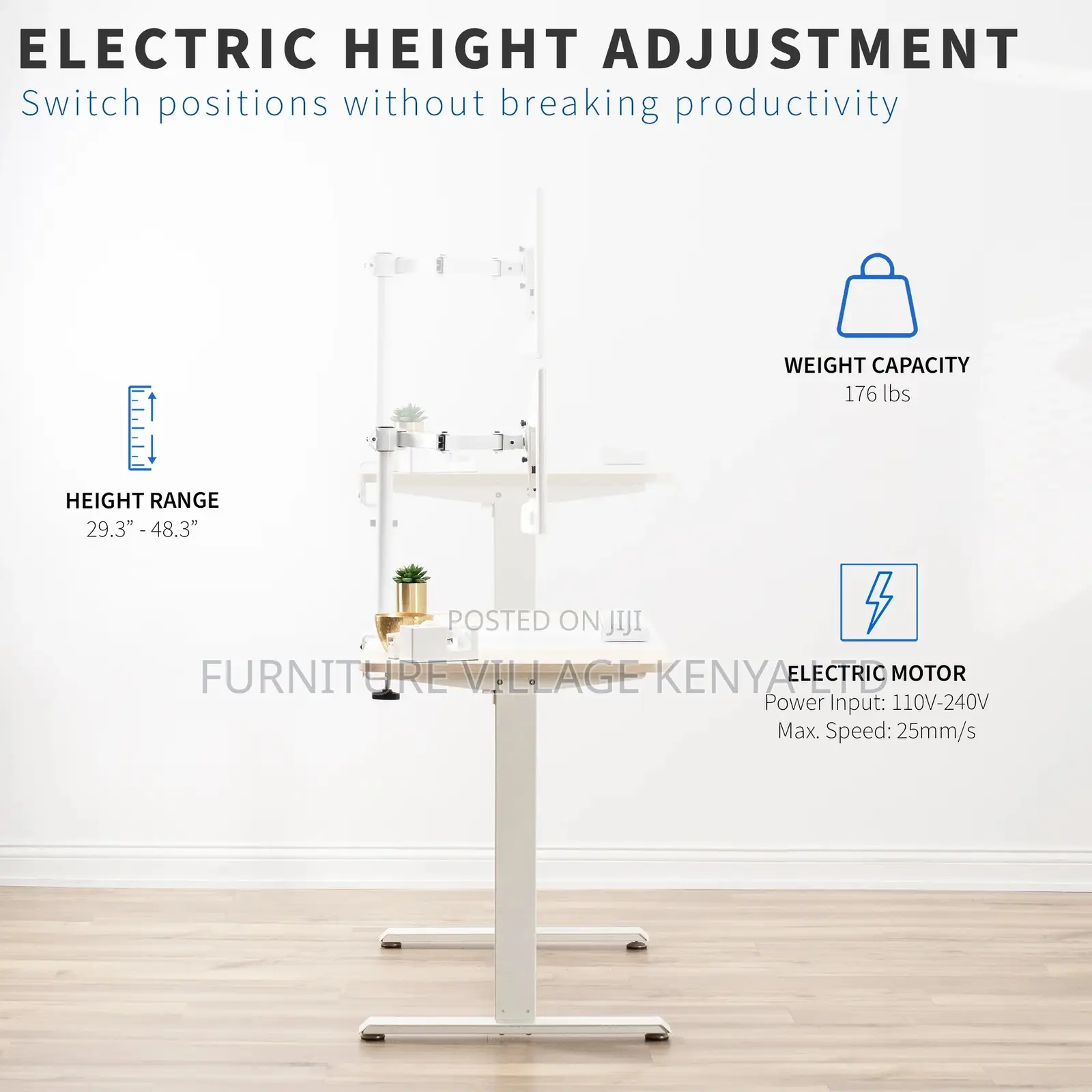 1.2m Smart Electric Adjustable Height Writing Table