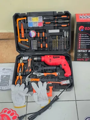 Now in Stock 
Edon 1000w Electric Drillset 
117pcs Toolset 
Drill