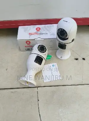 Dual Lens Bulb Camera V380 Pro Quality 360 Degrees