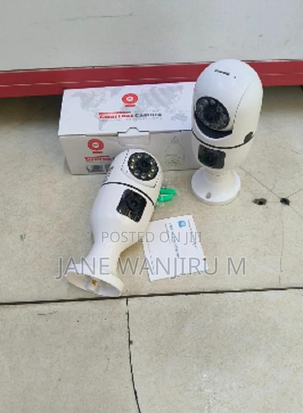 Dual Lens Bulb Camera V380 Pro Quality 360 Degrees