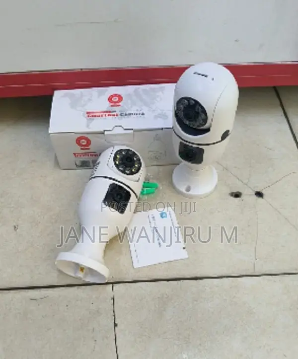 Dual Lens Bulb Camera Wifi 1080p 360 Degree Panoramic PTZ