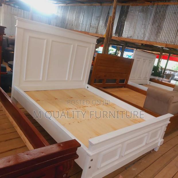 Wooden White Cozy Beds-5*6 - thumbnail 2