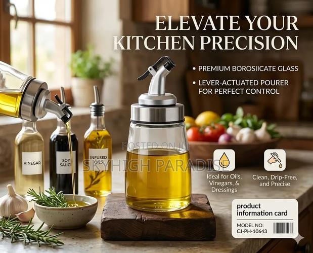 Glass Pouring Oil Dispenser –